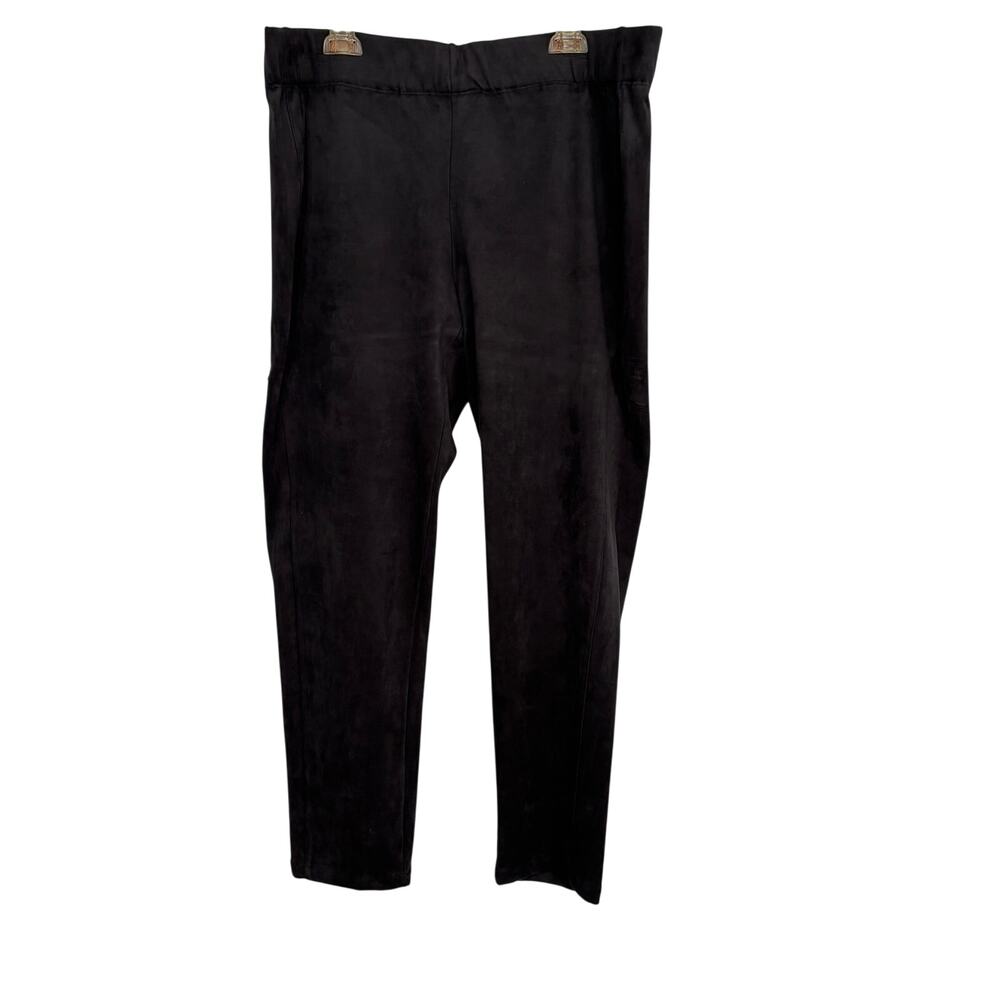 Gibson Latimer Faux Suede Ladies Large Pull-on Black Pants Western Cowgirl